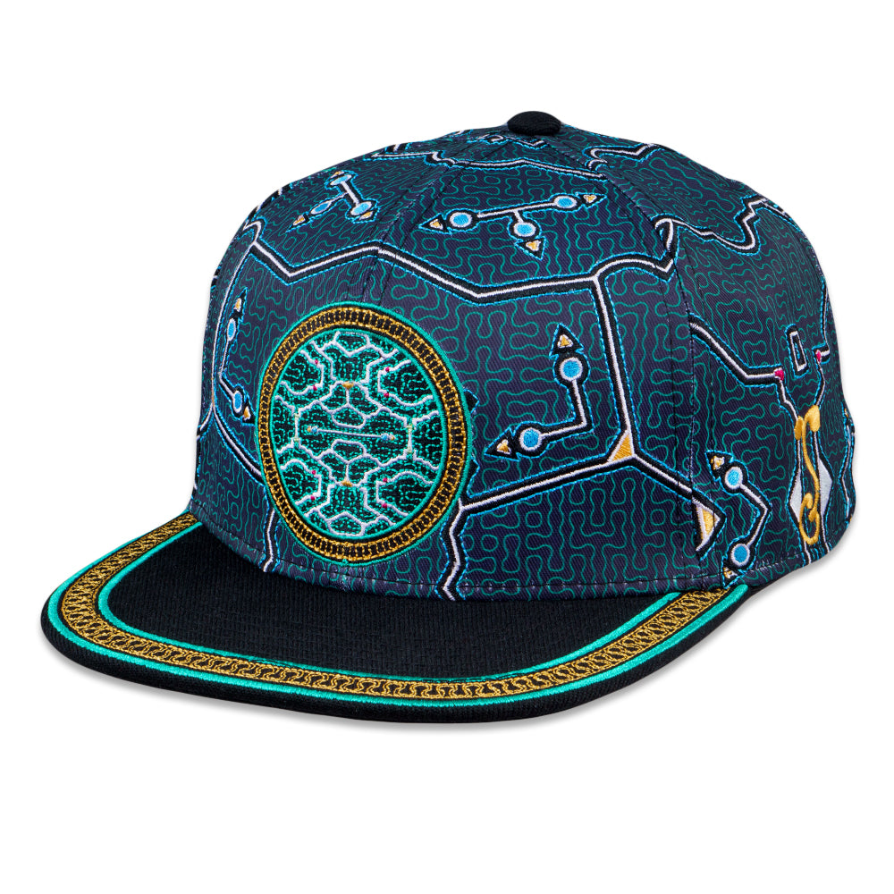 Shipibo Black Snapback Hat