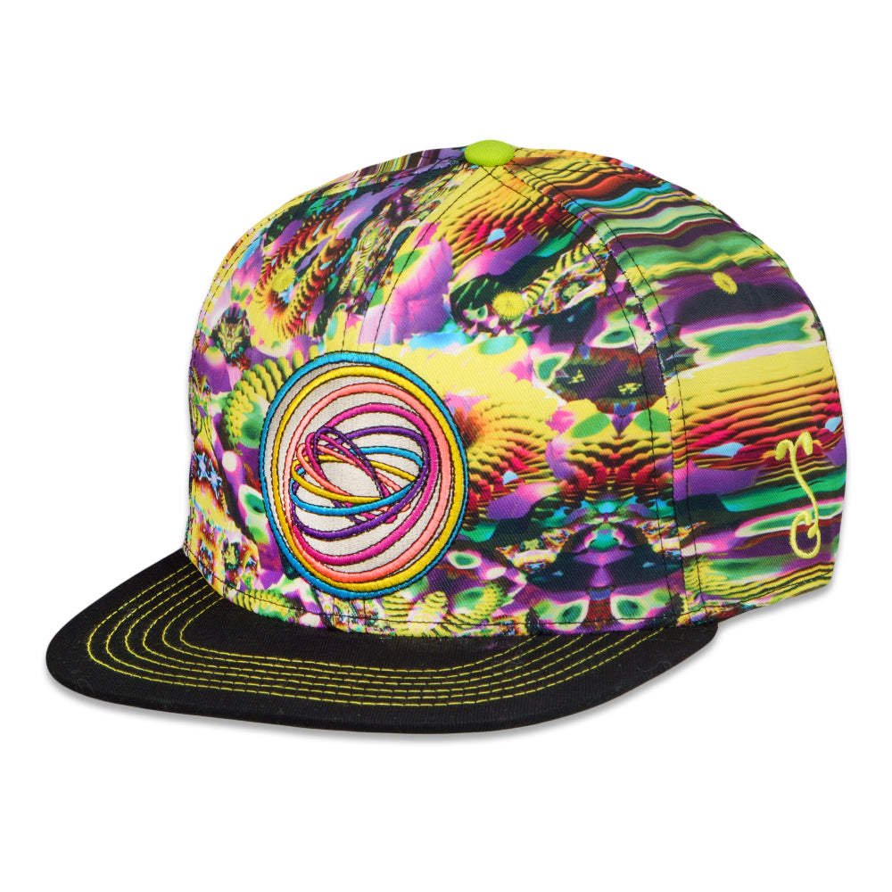 Grahampasteez Noise Quantization Yellow Snapback Hat